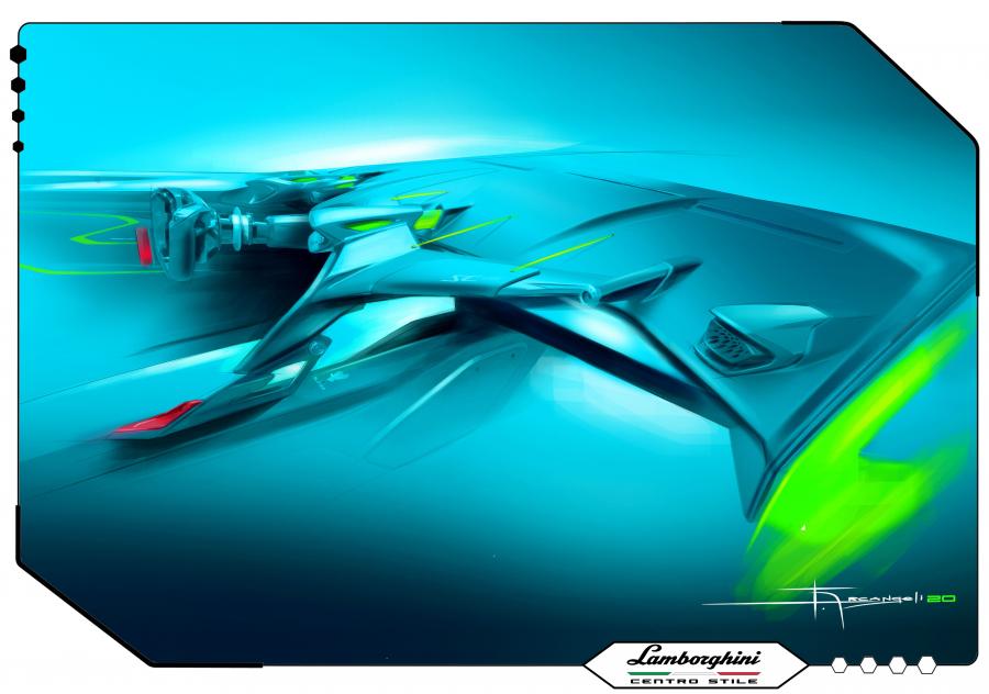 Эскиз Lamborghini Essenza SCV12 2020 года  (фото 34 из 36)